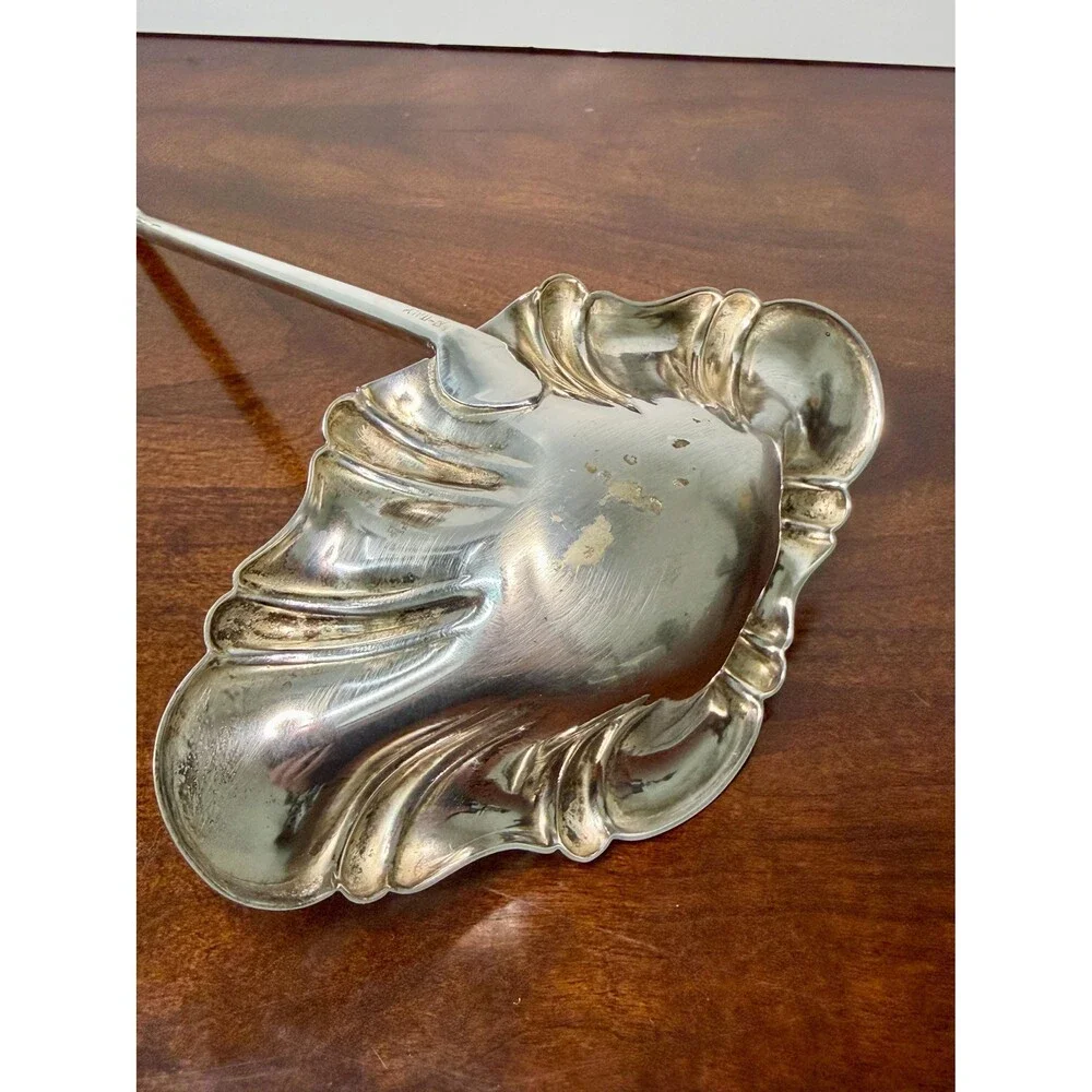 Frank Whiting Sterling Silver Punch Ladle FWS20 Silverplate Bowl Vintage
